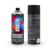 Аэрозольная акриловая  грунтовка  DECORIX  А802 Черный 520мл/12/