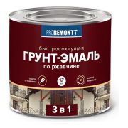 Грунт-эмаль 3 в 1 Белый матовый 1,7 кг PROREMONTT быстросохнущая /3/