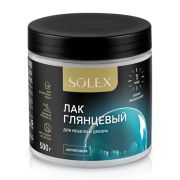 ЛАК глянцевый SOLEX для мебели и декора 0,5кг (уп 12)