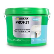 Краска для потолков акриловая Лакра PROF IT супербелая 14 кг (под заказ)