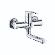 PUD3-A045(zegor) Смес. д/ванны, однорыч, кортк. литой пов. излив.