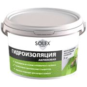 Гидроизоляция SOLEX акриловая 3кг ведро/12/
