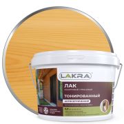 Лак в/д тониров. ОРЕХ 2,5кг (ЛАКРА)(под заказ)