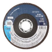 Круг лепестковый торцевой 125х22 Р100 (алюминий) (ЛАКРА)