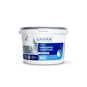 Краска моющаяся латексная Лакра белоснежная  3кг