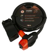 Замок тросовый PL-BIKE-12100-KEY (12х1000) 3 perfo key(PL-12100-KEY) /подвес (FUARO)