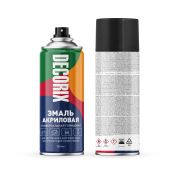 Аэрозольная эмаль DECORIX  A01, Черный  глянц.  520мл/12/