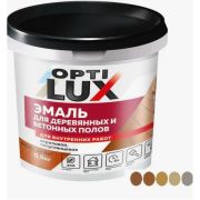 Эмаль акриловая для деревянных и бетонных полов Золотисто-коричневая 0,9кг ОПТИЛЮКС (Ведро) /12 (под заказ)
