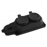 AY-KA Розетка двойная С/З КАУЧУК IP44 (5520000)