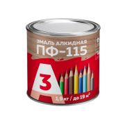 Эмаль ПФ-115 Коричневый 1,9кг А3 /6/