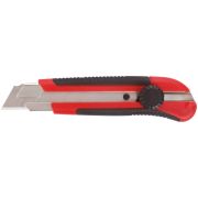 Нож технический «Крафт» 25мм усиленный, прорез. вращ.прижим, магнит  КУРС