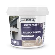 Шпатлевка акриловая универсальная Лакра для внутренних и наружных работ 1,5кг(ЛАКРА)(под заказ)