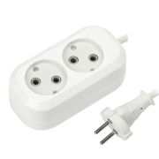 Сет. удлинитель ПВС 2х1 2 роз. 5м 10А (корпус АБС-пластик) Е1М 860456