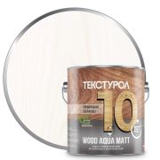 Текстурол WOOD AQUA MATT деревозащитное средство на вод. основе Белый 0,8л (ЛАКРА)