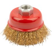 Корщетка-чашка, гайка М14, ст. лат. волнистая пров. 65 мм  FIT