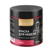 КРАСКА для мебели SOLEX цв. Мерло 0,75кг банка ПЭТ (уп 6)