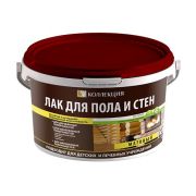 Лак КОЛЛЕКЦИЯ для пола и стен, устойчивый к згрязнениям и истираниям МАТОВЫЙ 0,9 /12шт уп/(под заказ