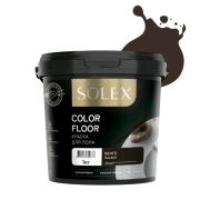 Краска для пола SOLEX COLOR FLOOR венге (RAL 8017) 1кг ведро (уп 12)