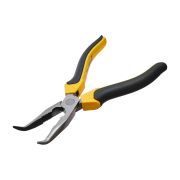 Тонкогубцы изогнутые NORMAL, 180 мм, HCS, двухкомпонентные рукоятки (РемоКолор)