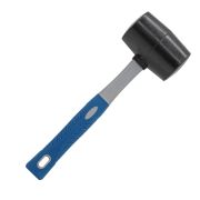 Киянка РЕЗИНА черная, фибергл. ручка, 450г (РемоКолор)