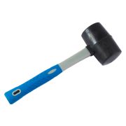 Киянка РЕЗИНА черная, фибергл. ручка, 910г (РемоКолор)