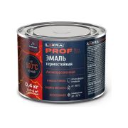 Эмаль термостойкая Черная 0,4 кг ЛАКРА PROF IT до 500С (антикоррозионная)