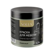 КРАСКА для мебели SOLEX цв. Оливковый 0,75кг банка ПЭТ (уп 6)