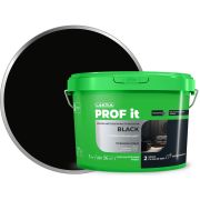 Краска интерьерная латексная Лакра PROF IT 3 кг BLACK чёрная
