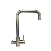 SAP18-B090 (zegor) см-ль для кухни Г-образ.излив 360° ø35 / ø25, гайка-втулка из нерж. стали