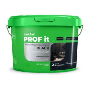 Краска интерьерная латексная Лакра PROF IT 12 кг BLACK чёрная/44