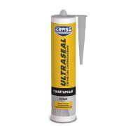 Герметик  KRASS ULTRASEAL санитарный силиконовый  БЕЛЫЙ 260мл/12/