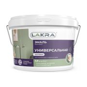 Эмаль акриловая универсальная Белый матовый 2,5кг Лакра
