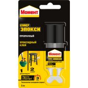 Эпоксидный клей «Супер Эпокси» прозр., шприц 6мл