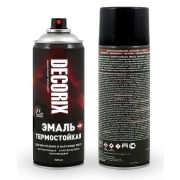 Аэрозольная эмаль термостойкая +400° DECORIX НН701 ЧЕРНЫЙ 520мл/12/