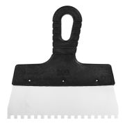 Шпатель малярный зубчатый 200мм, зуб 6*6 (ЛАКРА)