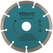 Алмазный диск, сухая резка, сегментный 125мм Sturm! 9020-04-125x22-C