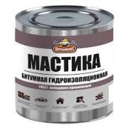 МАСТИКА Битумная ГИДРОИЗОЛЯЦИОННАЯ 1,8кг ОПТИЛЮКС банка/6/