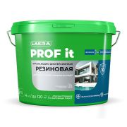 Краска резиновая для всех типов поверхностей PROF IT 14 кг база А, Белый RAL 9003