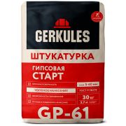 Штукатурка Геркулес Старт гипсовая GP-61, 30кг Белая/49/